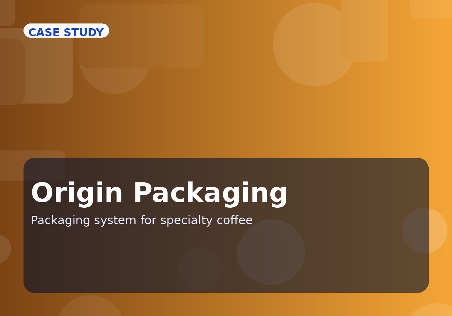 Origin Coffee — Packaging & Retail Identity