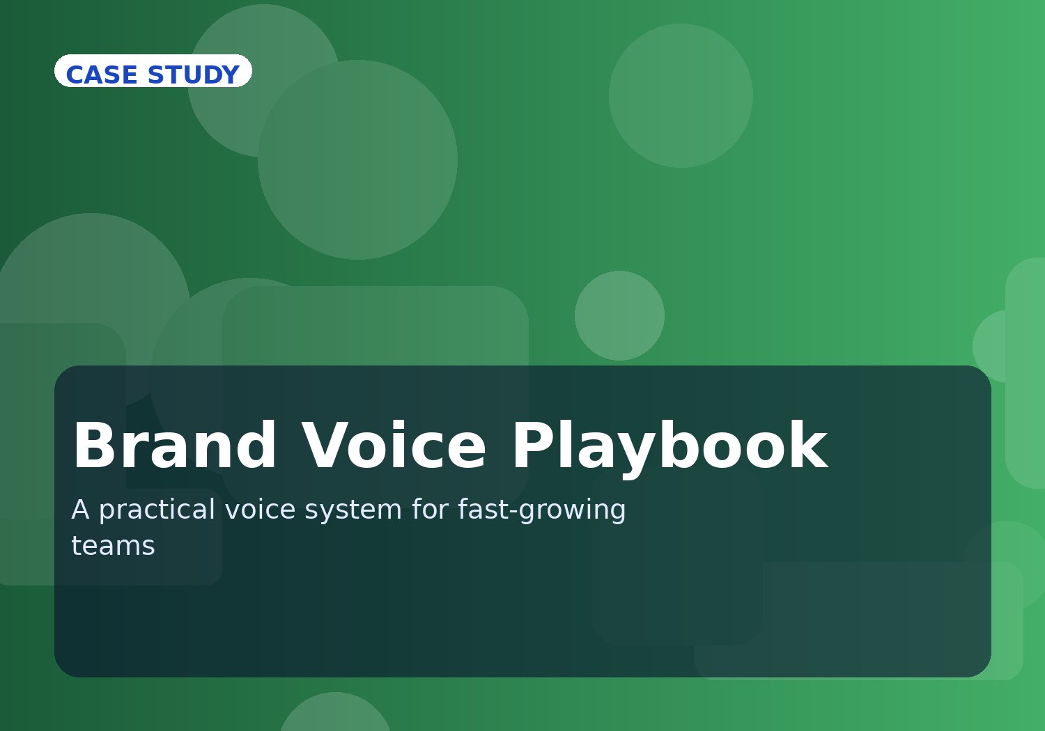 Brand Voice Playbook & Content System